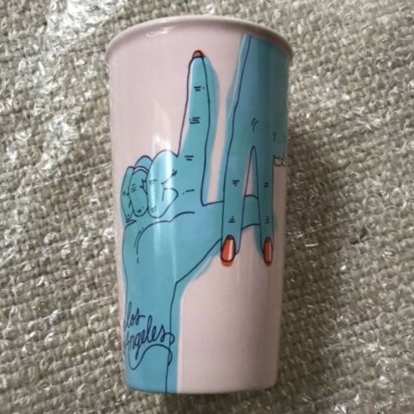 Starbucks Kitchen New W Tag Starbucks Los Angeles Pink Ceramic